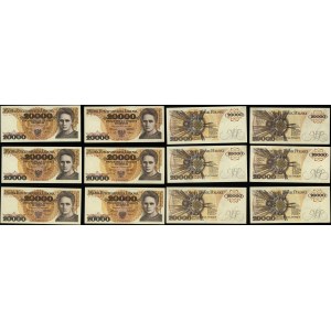 Polska, zestaw: 6 x 20.000 złotych, 1.02.1989