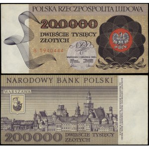 Polska, 200.000 złotych, 1.12.1989