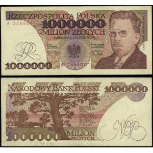 Polska, 1.000.000 złotych, 15.02.1991