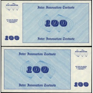 Szwecja, banknot testowy - 100 units Inter Innovation