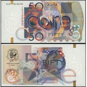 United Kingdom, test bill - 50 units, 2001