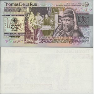 Wielka Brytania, banknot testowy - William Caxton, 1988