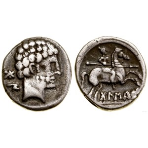 Řecko a posthelenistické období, denár, asi 150-100 př. n. l., Bolskan (Osca)