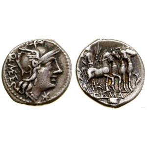 Rímska republika, denár, 130 pred n. l., Rím