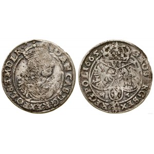Polska, szóstak, 1665 AT, Kraków