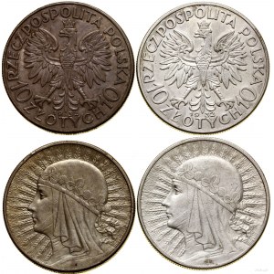 Polska, zestaw: 2 x 10 złotych, 1932, Londyn