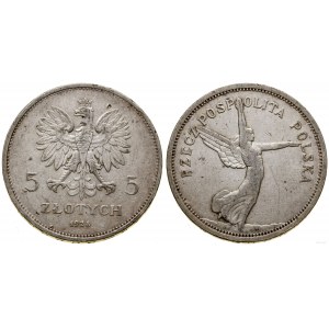 Polska, 5 złotych, 1928, Bruksela