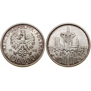 Polska, 100.000 złotych, 1990, USA