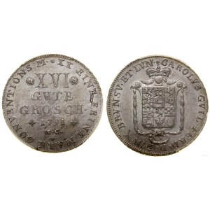 Niemcy, 16 gute groszy (16 Gute Groschen), 1791 MC, Brunszwik