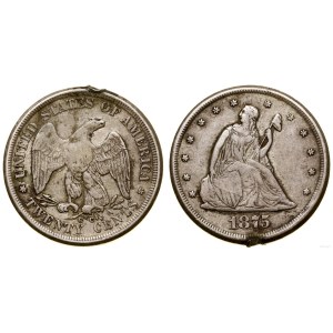 Stany Zjednoczone Ameryki (USA), 20 centów, 1875 CC, Carson City