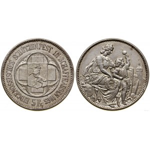 Szwajcaria, 5 franków, 1865, Berno