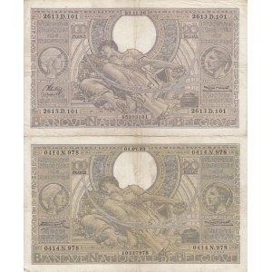 Belgium 100 Francs=20 Belgas 1933,1936 (2)