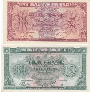 Belgium 5 & 10 Francs 1943 (2)