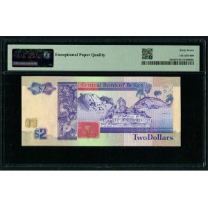 Belize 2 Dollars 1990 - PMG 67 EPQ Superb Gem Unc