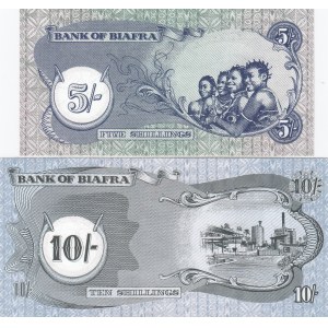 Biafra 5 & 10 Shillings 1969 (2)