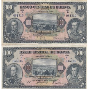 Bolivia 100 Bolivanos 1928 (2)