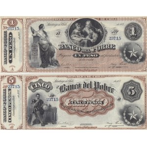 Chile 1,5,10 Pesos 187x (3)