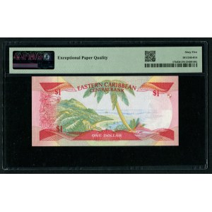 East Caribbean States 1 Dollar ND (1985-1988) - PMG 65 EPQ Gem Uncirculated