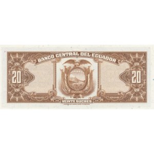 Ecuador 20 Sucres 1969