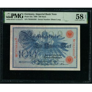 Germany 100 Mark 1908 - PMG 58 EPQ Choice About Unc