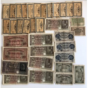 Group of paper money: Russia, Germany & Estonian document (39)