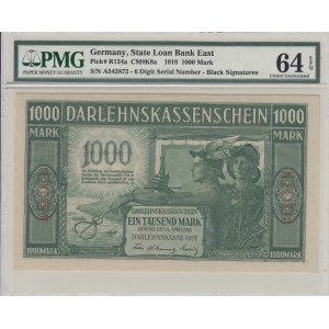 Germany, Lithuania Kowno (Kaunas) 1000 Mark 1918 - PMG 64 EPQ