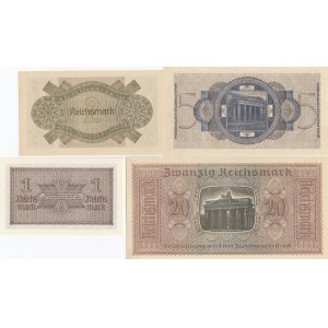 Germany 1-20 Reichsmark 1940-45 (4)