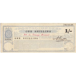 Great Britain 1 Shilling Postal Order