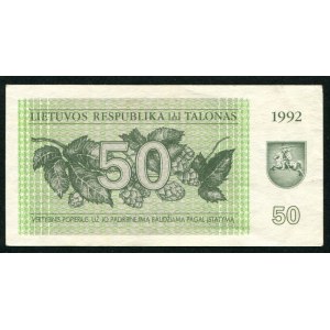 Lithuania 50 Talonas 1992