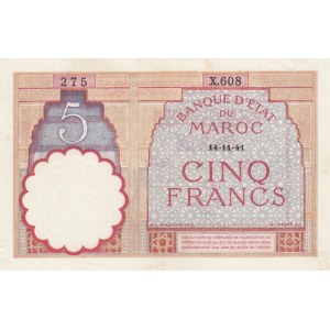 Morocco 5 Francs 1941