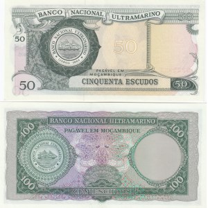 Mozambique 50 & 100 Escudos 1961-70 (2)