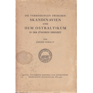 Die verbindungen zwischen Skandinavien und dem Ostbaltikum in der Jüngeren Eisenzeit, 1929