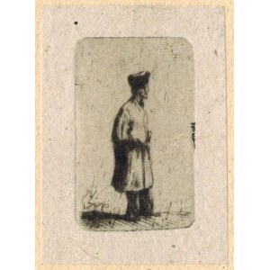 J.P.Norblin - Muž v bílém plášti [polský kroj], 1779