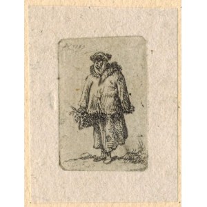 J.P.Norblin - Woman in short fur coat, 1779
