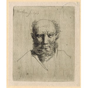 J.P.Norblin - Head of an older man, 1787