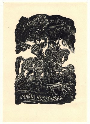 Mrożewski S. - Maria Kossowska - exlibris, drzeworyt