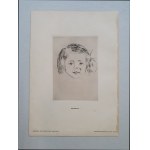Munch Edvard, Kinderkopf (głowa dziecka), awkaforta, 1908