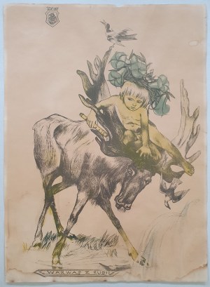 Stryjeńska Zofia - Warwas z Rugii,1918, litografia