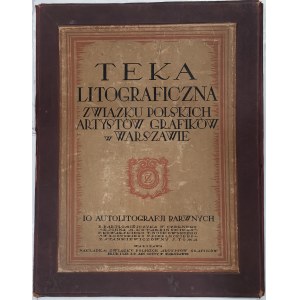 Teka Litograficzna ZPAG, 1921 rok, 60x46 cm.[komplet,10 grafik]