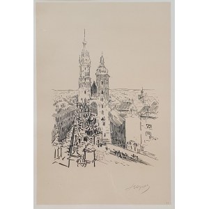 Wyczółkowski L. - Die Marienkirche, Lithographie, 1915 [Probedruck].