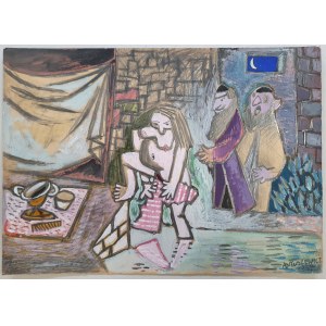 Antuszewicz Mieczysław, Susanna in the bath, gouache, 1952