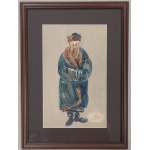 Rogalski Gustaw, Chudobný Žid, akvarel 1929