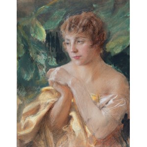 Teodor Axentowicz (1859 Braszów/Rumunia - 1938 Kraków), Zadumana, 1892 r.