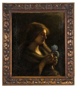 Hippolyte de la Perche-Boyer (1856-1935), Kobieta z lotosem, 1890 r.