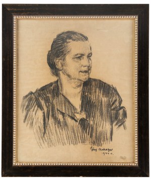 Józef Mehoffer (1869 Ropczyce - 1946 Wadowice), Portret kobiety (Matka żony), 1944 r.
