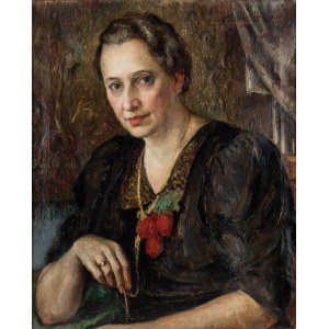 Franciszek Mollo (1897 Bochnia - 1967 tamtiež), Portrét ženy, 1938.