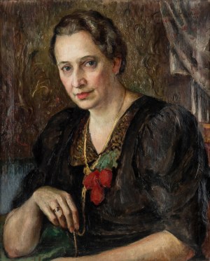 Franciszek Mollo (1897 Bochnia - 1967 tamże), Portret kobiety, 1938 r.