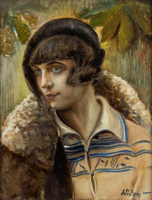 Józef Kidoń (1890 Rudzica - 1968 Warszawa), Dziewczyna w berecie, ok. 1930 r.