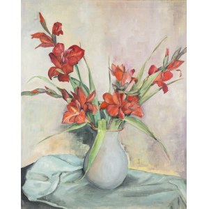 Hilda Ruess-Prinz (1903 Vienna-2003 Berlin), Swordtails in a vase