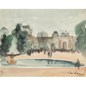 Sonia Levitska (1874-1937 Paris), Blick auf das Arc de Triomphe Carrousel in Paris
